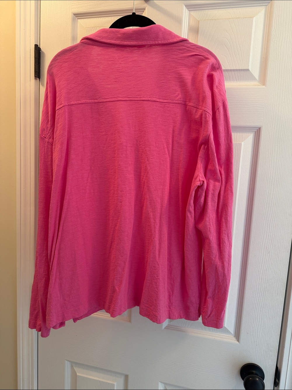 Vineyard Vines Bright Pink Long Sleeve Polo Top - Picture 4 of 4